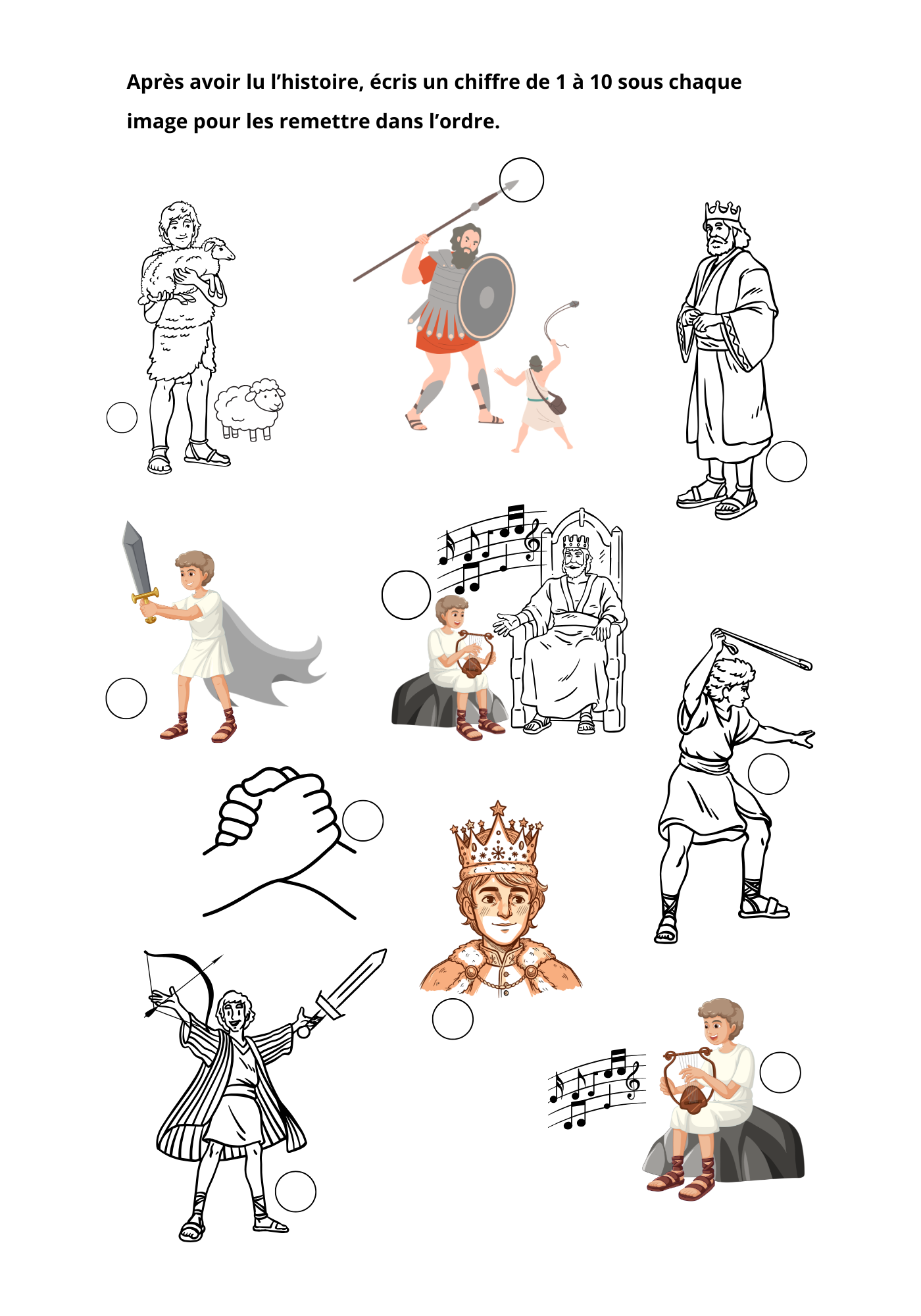 L'histoire Melée CE1-CE2- David Le berger