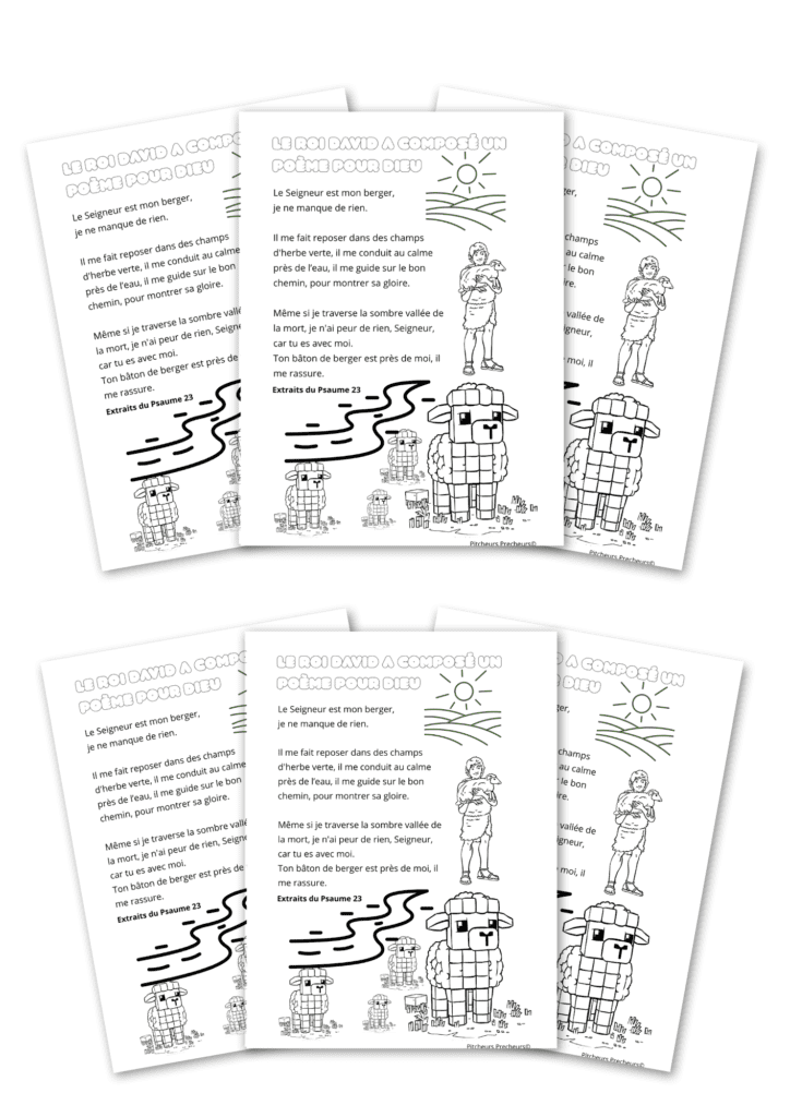 David le berger — Coloriage CP-CE1-CE2