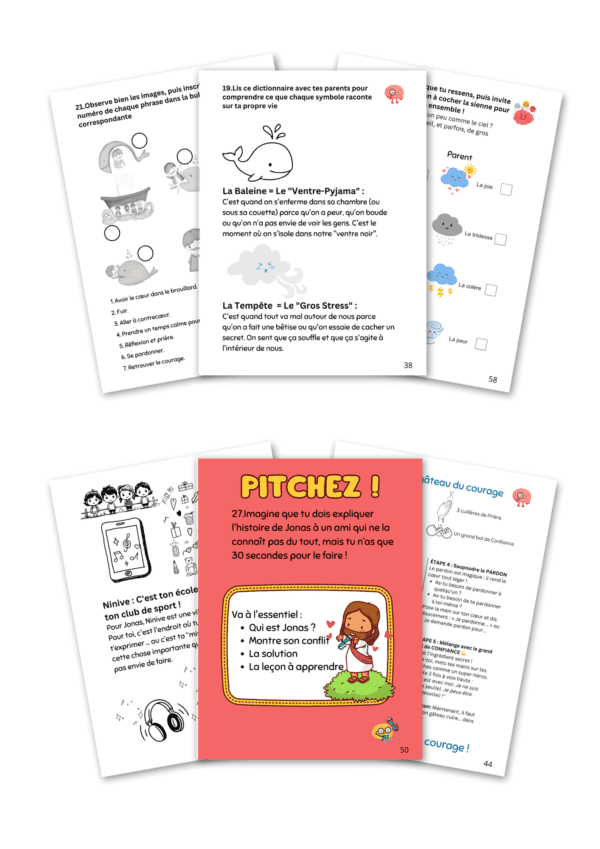 Carnet d'activités pour enfants 4-7 ans Jonas |  Gestion des émotions