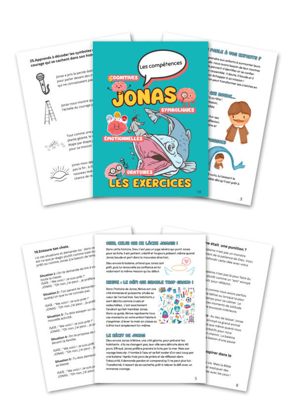 Carnet d'activités pour enfants 4-7 ans Jonas |  Gestion des émotions