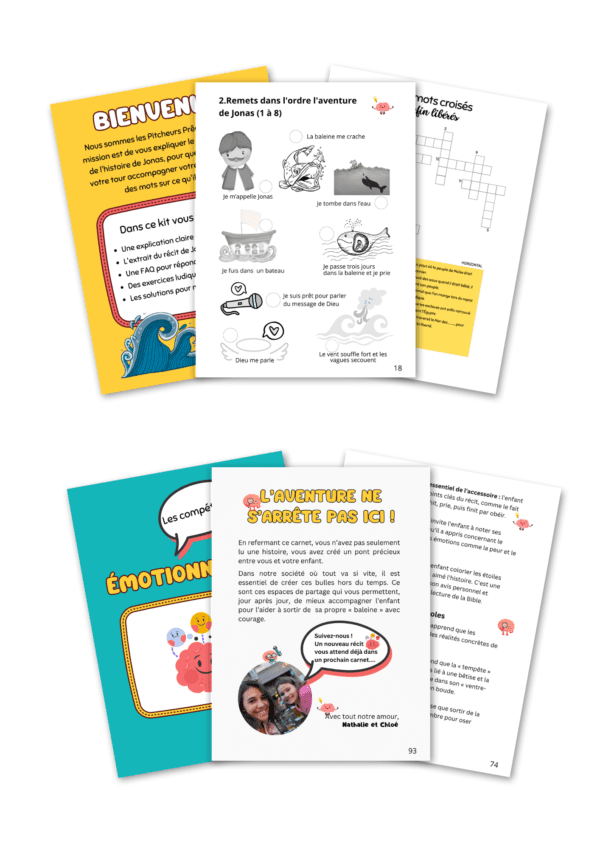 Carnet d'activités pour enfants 4-7 ans Jonas |  Gestion des émotions