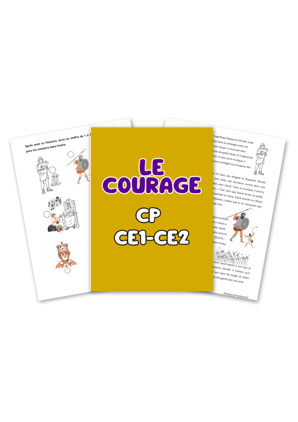 David et Jonathan — Le courage  | Activités CP-CE1-CE2